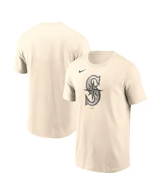 Nike Men's Cream Seattle Mariners Camo Logo T-Shirt