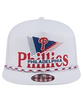 New Era Men's White Philadelphia Phillies Collide Golfer Snapback Hat