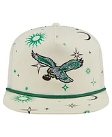 New Era Men's Cream Philadelphia Eagles Celestial Golfer Adjustable Hat