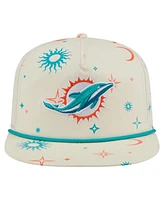 New Era Men's Cream Miami Dolphins Celestial Golfer Adjustable Hat