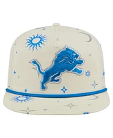 New Era Men's Cream Detroit Lions Celestial Golfer Adjustable Hat