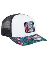 New Era Men's White Boston Celtics Floral 9SEVENTY Adjustable Hat