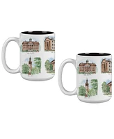 Indigo Falls North Carolina Tar Heels 15oz. Laura Wilcox University Mug Set 2-Pack