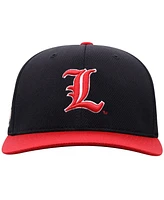 Top of the World Men's Black Louisville Cardinals Reflex Fitted Hat