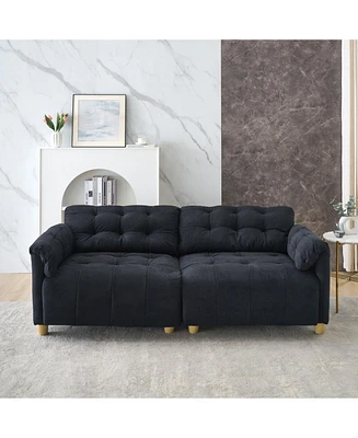 Creamy Cloud Fabric Sofa