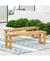 Acacia Wood Outdoor Bench - 60 Inch