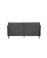 2.5 Seater Sofa For Primary Living Space, Bed Room, Office, Usb Charge Port, 2 Pillows,Metel Legs