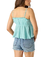 O'Neill Juniors' Alexia Cotton Eyelet Empire-Waist Tank