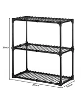 3-Shelf Wire Rack with Cover: Heavy-Duty Storage Solution for Home and Business