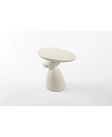 Modern Fiberglass End Table, Minimalist Living Room Decor