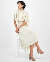 julia jordan Women's Pleated Smocked Dress