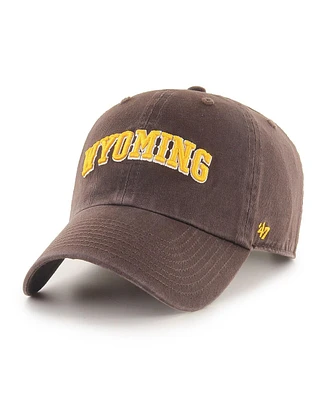'47 Brand Men's Brown Wyoming Cowboys Script Clean Up Adjustable Hat