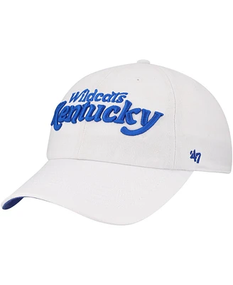 '47 Brand Women's White Kentucky Wildcats Pensacola Clean Up Adjustable Hat