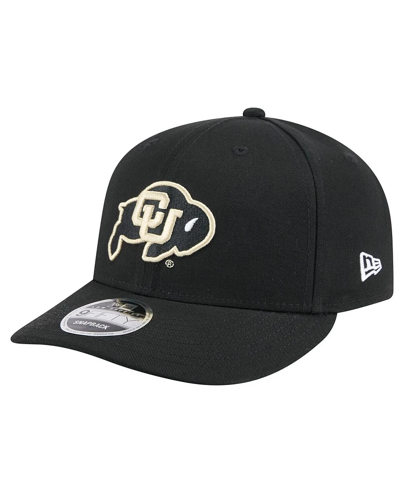 New Era Men's Black Colorado Buffaloes Low Profile 9FIFTY Snapback Hat