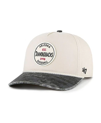 '47 Brand Men's Cream/Black Arizona Diamondbacks Fiji Rope Hitch Adjustable Hat