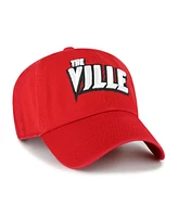 '47 Brand Men's Red Louisville Cardinals Clean Up Adjustable Hat