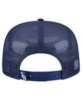 New Era Men's Navy Tampa Bay Rays Retro Satin Script Golfer Adjustable Hat