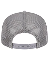 New Era Men's Gray Alabama Crimson Tide Split Panel 9FIFTY Snapback Trucker Hat