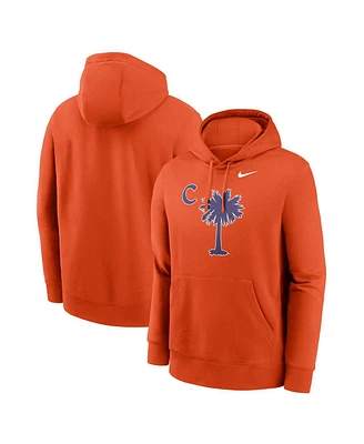 Nike Men's Orange Clemson Tigers Palmetto C Club Fleece Pullover Hoodie