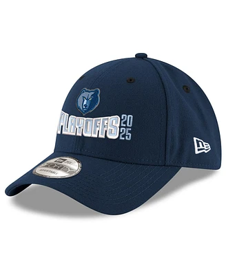 New Era Men's Navy Memphis Grizzlies 2025 Nba Playoffs 9FORTY Adjustable Hat
