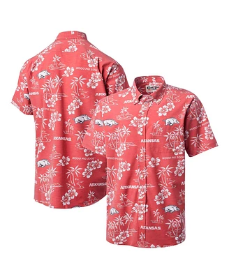 Reyn Spooner Men's Cardinal Arkansas Razorbacks Classic Button-Up Shirt