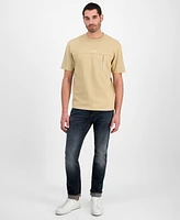 Hugo Boss Men's Dubi Relaxed Fit Short Sleeve Crewneck Zipper T-Shirt