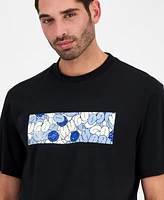 Hugo by Boss Men's Nurix Short Sleeve Crewneck Abstract Logo Graphic T-Shirt