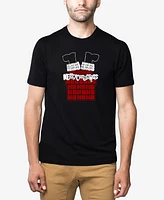 La Pop Art Men's Chimney Santa Premium Blend Word T-Shirt