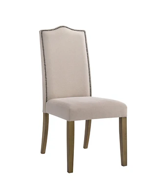 Linen Upholstered Parsons Chair for Comfortable Dining Room Seating