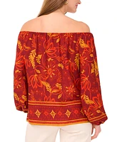Vince Camuto Women's Off-The-Shoulder Long-Sleeve Blouse