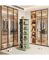 Green 360 Rotating shoe cabinet 6 layers