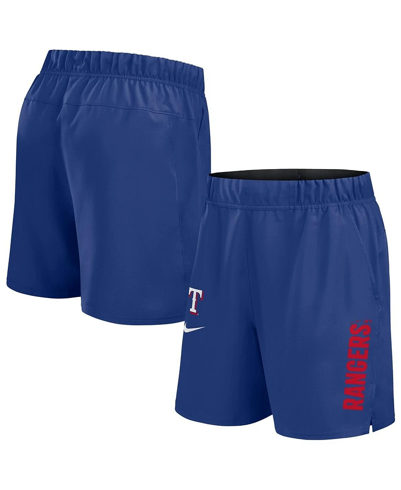 Nike Men's Royal Texas Rangers Woven Victory Performance Shorts