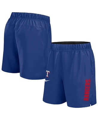 Nike Men's Royal Texas Rangers Woven Victory Performance Shorts