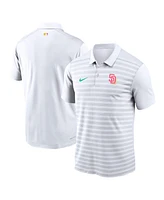 Nike Men's White San Diego Padres Authentic Collection City Connect Victory Performance Polo Shirt