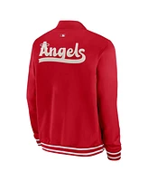 Nike Men's Red Los Angeles Angels Authentic Collection City Connect Full-Zip Bomber Jacket