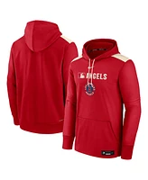Nike Men's Red Los Angeles Angels Authentic Collection City Connect Therma Pullover Hoodie