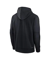 Nike Men's Black Texas Rangers Authentic Collection City Connect Therma Pullover Hoodie