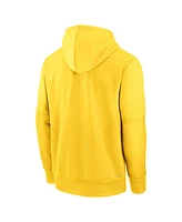 Nike Men's Gold Boston Red Sox Authentic Collection City Connect Therma Pullover Hoodie