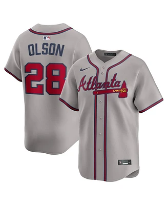 Nike Men's Matt Olson Gray Atlanta Braves Road Limited Player Jersey