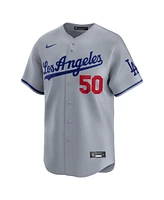 Nike Men's Mookie Betts Gray Los Angeles Dodgers Road Limited Player Jersey