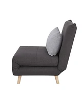 Gold Sparrow 40" Polyester Mia Convertible Chair Bed, Created for Macy's