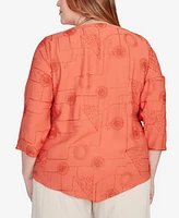 Alfred Dunner Plus Geometric Top