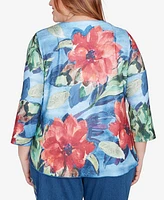 Alfred Dunner Plus Floral Top