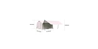 Mondawe 9.8 x13ft with canopy, Inflatable Camping Tents Hand Pump
