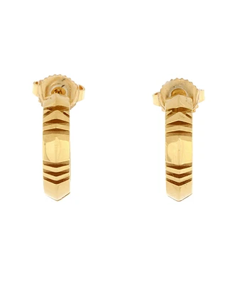 Pre-Owned Tiffany & Co. Small Atlas X Hoop Earrings 18K Gold