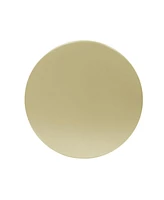 Golden Round Side Table With Vertical Stripes