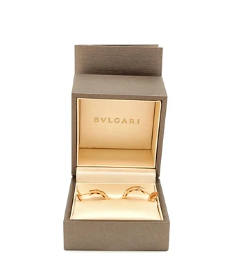 Pre-Owned Bvlgari Small Serpenti Viper Hoop Earrings 18K Rose Gold
