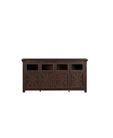 Farmhouse Sideboard Buffet with Adjustable Shelf, Storage Cabinet, Espresso
