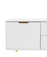 Modern warm white Tv cabinet, for Living Room Bedroom