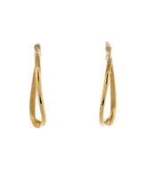 Pre-Owned Tiffany & Co. Medium Elsa Peretti Open Heart Hoop Earrings 18K Gold